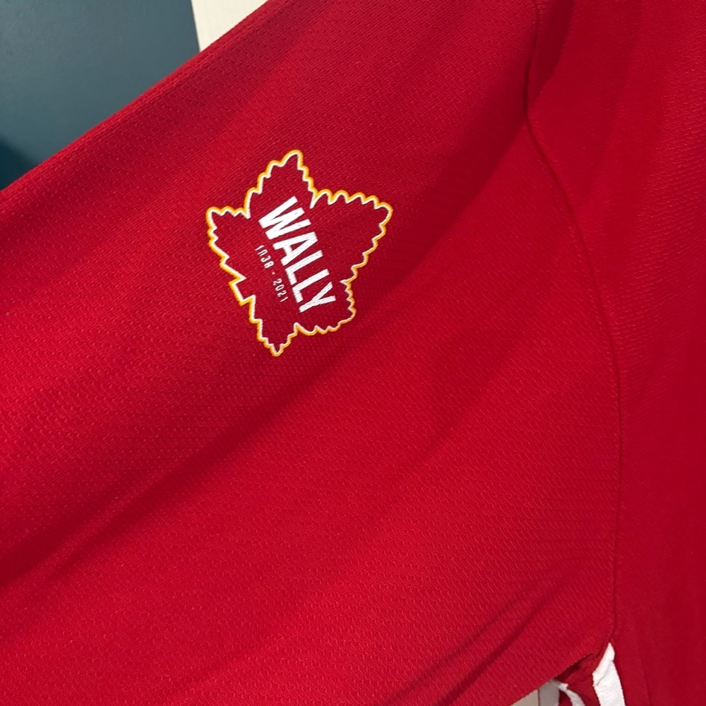 Adidas Wayne Gretzky 99 Hockey School Red Jersey Practice Shirt‎ Large XL P2P 27 - Picture 4 of 7